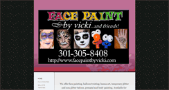 Desktop Screenshot of facepaintbyvicki.com